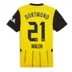 Borussia Dortmund Donyell Malen #21 Hjemmebanetrøje 2024-25 Kort ærmer